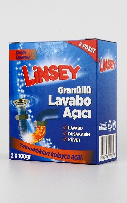 Linsey Granüllü Lavabo Açıcı Kutu 2x100gr.
